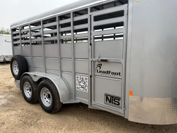 A safety check being performed on a trailer